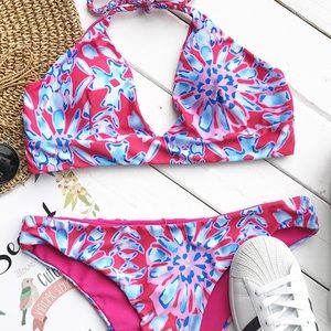 Cupshe Pink/Blue Bikini